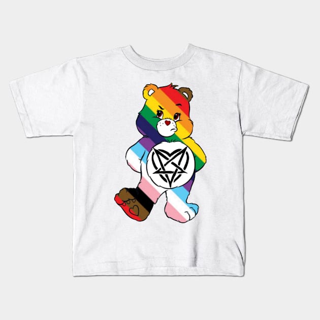 Love is Love Bear Kids T-Shirt by ShoppeMorbid